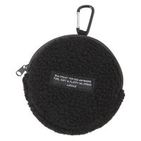 ボアミニサークルポーチ ブラック LAKOLE/ラコレ