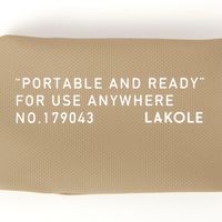 ポーチ　撥水 WRミニスライドポーチ ベージュ LAKOLE/ラコレ