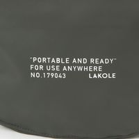 ポーチ　撥水 WR持ち手付きポーチ カーキ LAKOLE/ラコレ