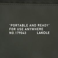 ポーチ　撥水 WRフラットポーチ カーキ LAKOLE/ラコレ