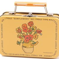 (世界の名作)ミニトランク ひまわり 小物収納　LAKOLE/ラコレ