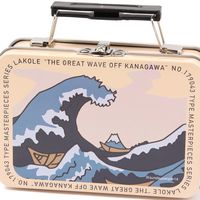 (世界の名作)ミニトランク 神奈川沖浪裏 小物収納　LAKOLE/ラコレ