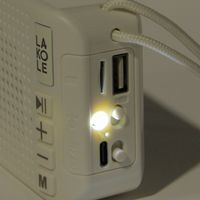 FMラジオ&ワイヤレススピーカー アイボリー LAKOLE/ラコレ