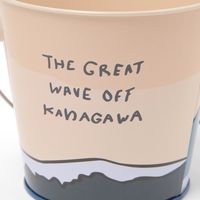 (世界の名作)ミニバケツ 神奈川沖浪裏 　小物収納　LAKOLE/ラコレ