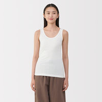 無印良品 レディース 婦人 あったか綿 タンクトップ 婦人Ｓ オフ白 良品計画