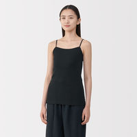 無印良品 レディース 婦人 あったか綿 キャミソール 婦人Ｍ 黒 良品計画