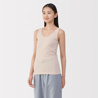 無印良品 レディース 婦人 あったか綿 タンクトップ 婦人Ｍ ライトベージュ 良品計画