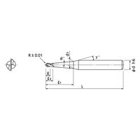 日進工具 無限Pロングテーパネック2枚刃ボールEM MRBTNH230 R0.5X5X29.3 1個（直送品）