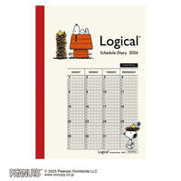 【アウトレット】【2026年度版手帳】ナカバヤシ ロジカルダイアリー月間ノートタイプP B6 ピーナツ1 NSーB602ー26PA1 1冊