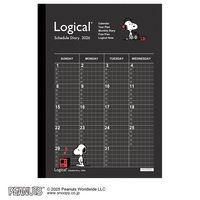 【アウトレット】【2026年度版手帳】ナカバヤシ ロジカルダイアリー月間ノートタイプP A5 ピーナツ1 NSーA502ー26PA1 1冊