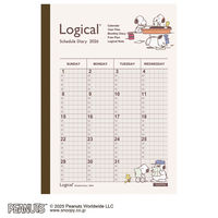 【アウトレット】【2026年度版手帳】ナカバヤシ ロジカルダイアリー月間ノートタイプP A5 ピーナツ2 NSーA502ー26PA2 1冊