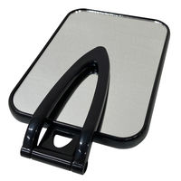 三和 折り畳み卓上ミラー ブラック (1倍・2倍拡大) HX1079 1箱(48個入)（直送品）