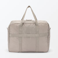 無印良品 たためる 撥水 横型ボストンバッグ ダークベージュ タテ３４×ヨコ４４×マチ２１ｃｍ 良品計画