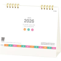 【アウトレット】【2026年度版カレンダー】杉本カレンダー クリアカラーカレンダー SGー9582 1部