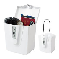 【セキュリティーボックス】カール事務器 ポータブルセーフティボックス ダイヤル錠 PSBー01ーW 1個