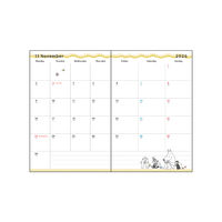 【2026年度版手帳】サンスター文具 手帳月間B7　ムーミン　なかま S2959224 1個