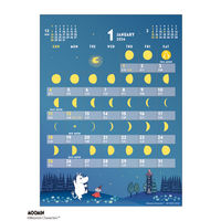 【アウトレット】【2026年度版カレンダー】アートプリントジャパン 26CL/163 MOON/ムーミン卓上 1冊