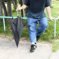 スギハラ 傘 さかさかさ 70cm ジャンプ ブラック 4947272602739 1本（わけあり品）