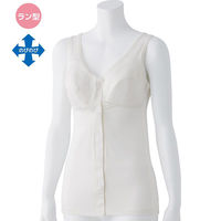 ディーエーピー カップ付ラン型ワンタッチインナー ホワイト LL W018006303 1枚（直送品）