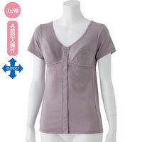 ディーエーピー カップ付3分袖ワンタッチインナー ラベンダー M W0180063111 1枚（直送品）