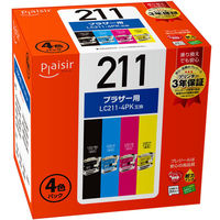プレジール　互換インク　PLE-BR211-4P　LC211-4PK互換   1個（わけあり品）