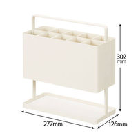 COLLEND（コレンド） 傘立て 10本収納 幅277×奥行126×高302mm ホワイト AS-US-WH 1台 オリジナル オリジナル（わけあり品）