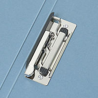 アスクル　Z式パンチレスファイル　A4タテ　背幅15mm　ブルー　青　レバーファイル　シブイロ オリジナル（わけあり品）