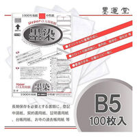 墨運堂 Hyper和紙 墨染 B5判 10冊セット 28908 1セット（わけあり品）