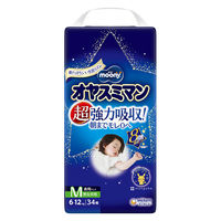 ムーニー オヤスミマン おむつ パンツ 男女共用 Ｍサイズ（6kg～12kg）1セット（34枚入×3パック）ユニ・チャーム