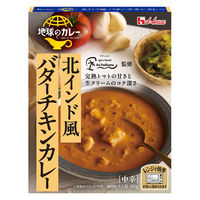 ハウス食品 地球のカレー 北インド風バターチキンカレー 中辛 180g 1セット（1個×3）レンジ対応 レトルト
