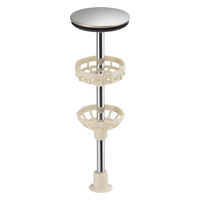 ガオナ 洗面用排水栓 洗面化粧台 直径43mm×全長142mm ポップアップ式 簡単交換 ヘアキャッチャー付き GA-MG065 1個（直送品）