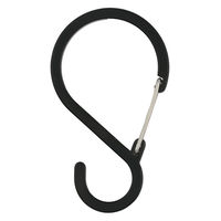 アーテック Sフックカラビナ 大 ブラック 46796 1セット(1個×3)（直送品）