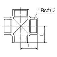 オンダ製作所 SMX型 ステンレス クロス SUS316 SMX-10 1個（直送品）