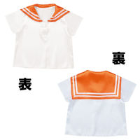 アーテック ソフトサテン セーラー服 C 橙 18855 1セット(1枚×3)（直送品）