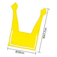 アーテック ソフトサテン セーラーえり 黄 18747 1セット(1枚×5)（直送品）