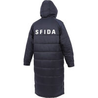 SFIDA(スフィーダ) フットサル アウター BP パデッドロングコート LINE XL ネイビー SA24854 1枚（直送品）