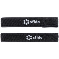 sfida(スフィーダ) フットサル ソックスバンド ストッキングベルト ブラック OSFSB01 1セット(2個入×4)（直送品）