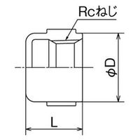オンダ製作所 SMC型 ステンレスキャップ SUS316 SMC-25 1個（直送品）