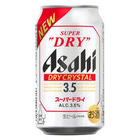 ビール アサヒ スーパードライ ドライクリスタル 缶 350ml 6本