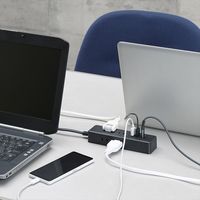 ヤザワコーポレーション USBタップ6個口PD20W1.5m黒 H49015PD20BK 1個
