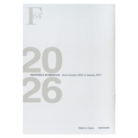 【アウトレット】【2026年度版手帳】日本ノート FOB A6 ミニダイアリーノート マンスリー ホワイト PBF55W26 1冊