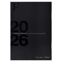 【アウトレット】【2026年度版手帳】日本ノート FOB A6 ミニダイアリーノート マンスリー ブラック PBF55K26 1冊