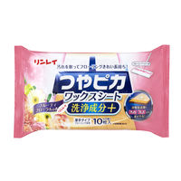 つやピカワックスシート洗浄成分＋ フルーティフローラルの香り 10枚入 1セット（1個×2）リンレイ