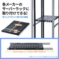 サンワサプライ 19インチマウント取り付け棚板 CP-SVHTNT1BK 1枚（直送品）