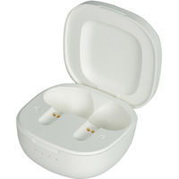 朝日電器 集音器 USB充電式 耳にフィットする両耳密閉タイプ 音量調整機能付 ホワイト AS-E002 1個（直送品）