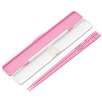 スケーター ABC3AG 抗菌 音のならない箸・箸箱セット 箸18cm 【ハローキティ カオハナ】 711442-ABC3AG 1個（直送品）