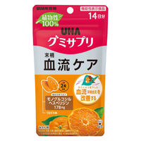 UHAグミサプリ  血流ケア 1セット（1袋（28粒入）×3）　みかん味　機能性表示食品　UHA味覚糖