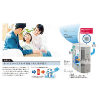 コロナ ハイブリット式加湿器 容量4L 加湿量720ml 木造12畳/プレハブ20畳 UF-H7225R(W) 1台