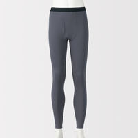 無印良品 メンズ　紳士 あったか綿 厚手 ロングタイツ 紳士Ｓ ダークグレー 良品計画