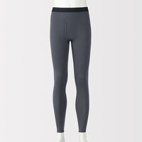 無印良品 メンズ　紳士 あったか綿 ロングタイツ 紳士Ｌ ダークグレー 良品計画